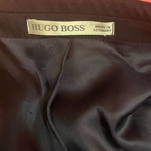 Hugo Boss Blazer Al Capone 100% virgin wool 44L Black Wool Blend Suit Coat - Picture 3 of 10